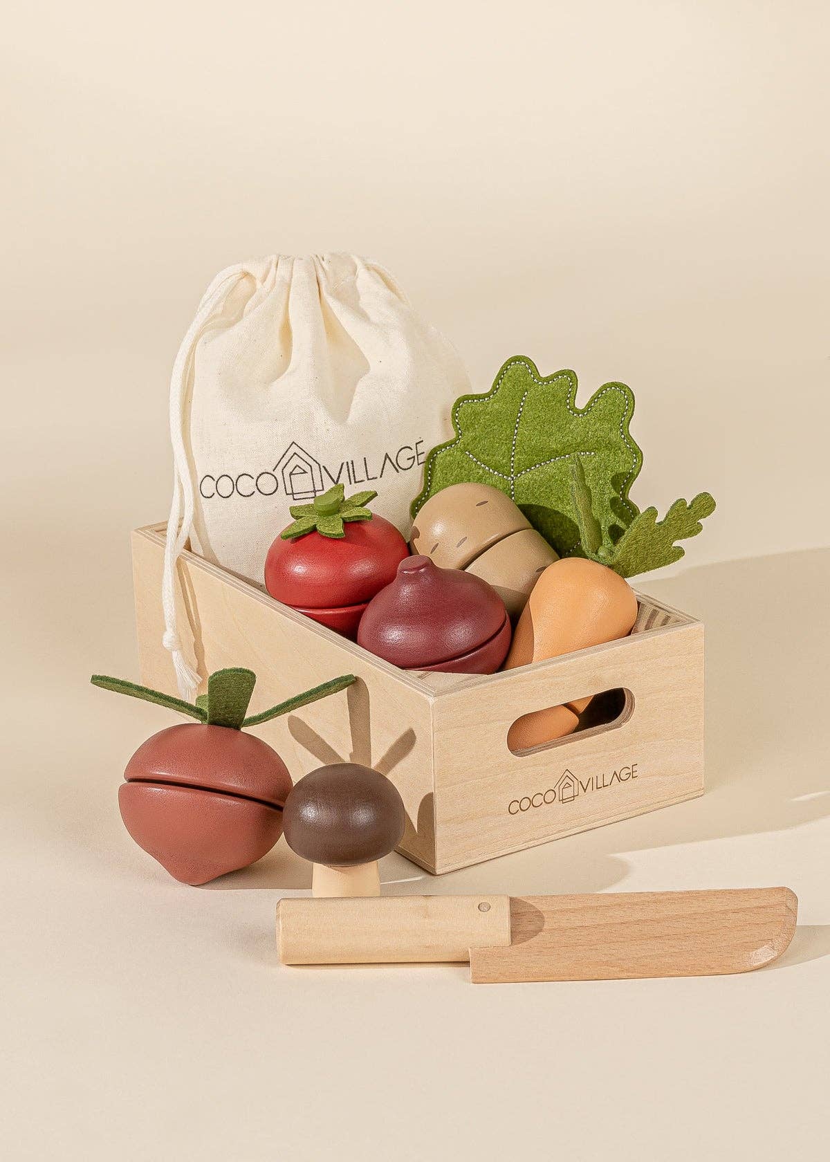 Wooden Vegetables Playset - Holt and Ivy